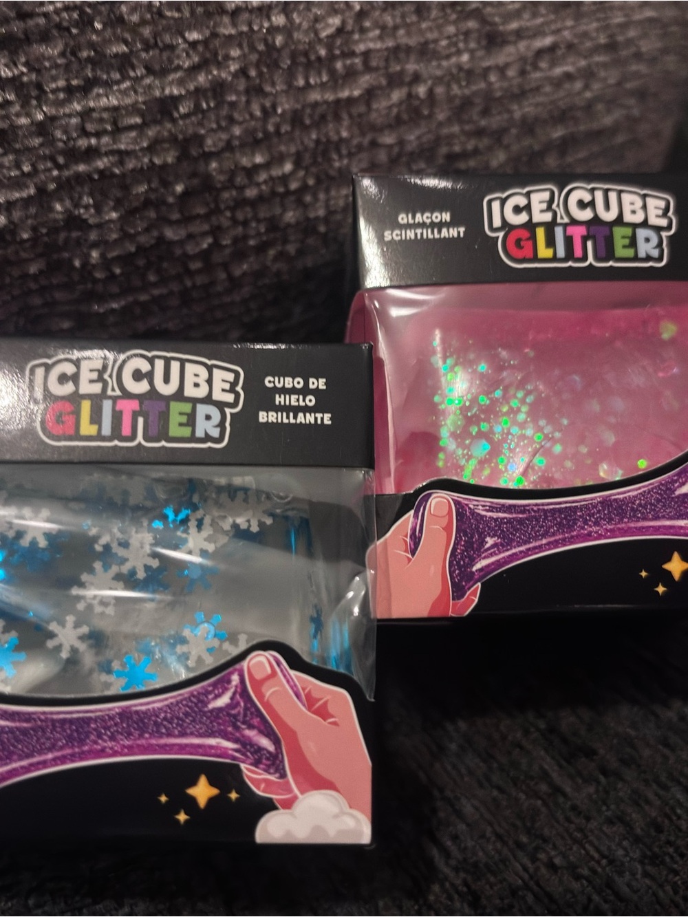 Pink and Blue Glitter Squishy Duo